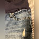 Gap Best Girlfriend Full Panel Maternity Jeans Distressed Medium wash 28 Photo 2