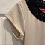 LC Lauren Conrad   Beige And Black Mod Lace‎ Inset Collar Women's Size 12/14 Photo 2