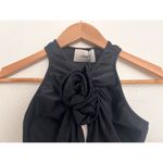 Coperni Rosette Racerback Stretch Jersey Crop Top Black Size XS Sleek Minimal Photo 7