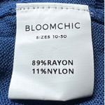 Bloomchic Blue Knit Long Sleeve Tunic Cover Up Beach Dress Plus Size Size undefined Photo 3