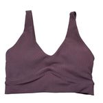 WILO Ribbed Sports Bra in Chocolate Brown Activewear Size XS Photo 0