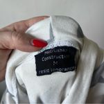 Matrushka Construction White & Gray Star Hooded Short Sleeve Coverup Dress M Size M Photo 2