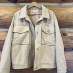 Time & Tru  Women’s Cream Shirt Jacket Photo 3