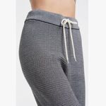 Varley X Anthropologie Alice 2.0 Textured Sweatpants Joggers Black Ivory White Photo 2