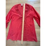 La Blanca Coral Crochet V Neck Swim Cover Up Tunic Dress Size L Photo 1