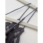 Free People  Women's Dress Adella Slip Mini Charcoal Gray Lace Feminine Size XS Photo 12