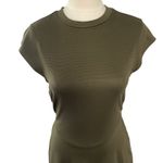 Silence + Noise  Olive Open-Back‎ Tie Mini Dress M NWOT Y2K Trendy Photo 2