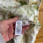 Laura Ashley  Linen Floral Yellow Roses Midi Dress Cottage Garden Lace Trim 14 Photo 6