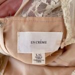 En Crême Beautiful en crème lace mini dress sz L Photo 4