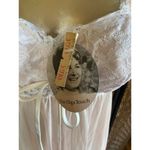 Size 34//NWT Vintage Olga Pastel Pink Empire Waist Padded Chest White Lace Photo 3