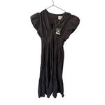 Tuckernuck Black Sutton Flutter Sleeve Maxi Dress Small Photo 5