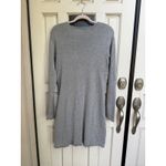 J.Jill  Gray Knit Wool Blend Sweater Dress Long Sleeve Pockets Casual Size XS Photo 3