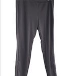 None Black size large piped faux leather riding pants Photo 2