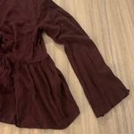 American Eagle AE Dark Red Long Sleeve Top! Size Large Photo 4