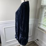 ZARA  blue‎ velvet oversized tunic dress size small Photo 2