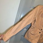 Loft Peach Orange Cotton Button Front Jacket size 4 Photo 8
