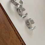 Football Stamped Ring Silver Photo 1