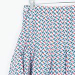 Maeve by Anthropologie Floral Print Pleated Mini Skirt Size 6 Feminine Coquette White Photo 7