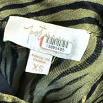 Petersyn Womens XS Zuma Maxi Dress Green Black Satin Print Mock Neck Long Sleeve Photo 10