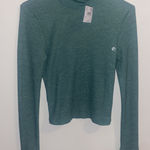 American Eagle green long sleeve turtleneck Photo 0