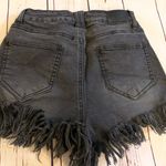 Boom Boom Jeans 👀FINAL SALE 👉DONATING BoomBoom black frayed hem sz 5 black denim shorts Photo 1