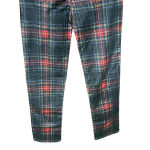 Pam & Gela Tartan Plaid Slim Crop Pant Red Multi Size 25 Photo 8