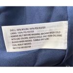 TEVOLIO Blue Sleeveless Sheath Dress Size 10 Ruffle Pleated Hem Casual Zip Photo 6