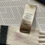 Burberry RARE  Beige black red heart 100% CASHMERE CHECK SCARF Photo 3