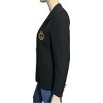 Ralph Lauren Lauren  Vintage Women’s Size 8 P Black Noir Wool RLL Crest Blazer Photo 5