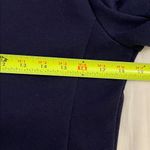 Banana Republic Blue Knit Sculpted Fit Stand Collar Blazer Jacket Womens Medium Photo 9