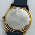 Liz Claiborne  43mm rose gold case dial Women WATCH Gray Bezel Silicone Band runs Photo 5