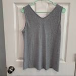 Tahari  textured‎ gray tank top size large Photo 2