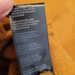 Anthropologie BY  JOY FRINGED V NECK SWEATER MUSTARD YELLOW WOOL ALPACA L Photo 10