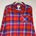 I Love H81 Los Angeles Women’s Flannel Long Sleeves Button Down Shirt Photo 1