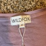 Wildfox  Deep V Elderberry Lavender Pullover Sweatshirt Top M Photo 2