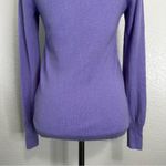 J. Crew 100% Cashmere Purple Crewneck Pull Over Sweater, Sz Small Photo 8
