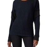 Maison Margiela Long Sleeve Navy Ribbed Oversized Crewneck Knit Sweater Size XS Photo 0