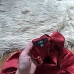 Lulus LULU’S Rooftop Party Dusty Red Satin Halter Mini Dress Photo 7