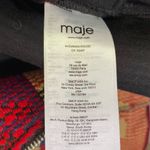 Maje Aztec Moto Jacquard Jacket Asymmetric Zip Front Sz 38 Medium Quiet Luxury Photo 11