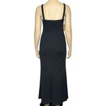 BHLDN  Blake Square Neck Stretch Crepe Gown, Black, XL Photo 9