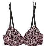 Morgan Lane  Pink & BLack Leopard Skin Print Bra Size: 32D - NWT Photo 0
