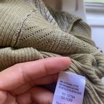 One girl who y2k scoop neck thermal glittery top size small Green Photo 3