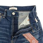 MOUSSY VINTAGE MV Rhode Cropped Flare Hi Rise Jeans in Dark Blue Frayed Size 25 Photo 6