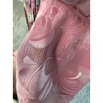 Vintage 80s Argenti 100% Silk Pink Jacquard Midi Long Photo 7