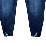 True Craft Juniors SZ 15 Skinny Jeans Distressed High-Rise Whiskered Dark Wash Photo 2