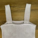 Madewell Tilney Ribbed Sweater Tank Iced Lilac Purple Size Medium Stretchy Knit Photo 7