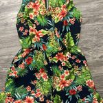Lush Clothing Lush Tropical Floral Dress with Navy and Coral Photo 0