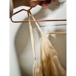 SAN SLOANE White Lime Green Satin Slip Style Cowl Neck Dress Size Small Photo 12