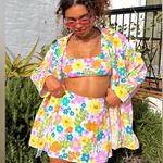Show Me Your Mumu All Night Skort skirt Petal Pop groovy colorful high floral Photo 9