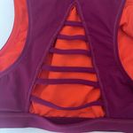 Athleta Makaha Reversible High Neck Bikini Top Vermilion Orange Purple READ XS Photo 6